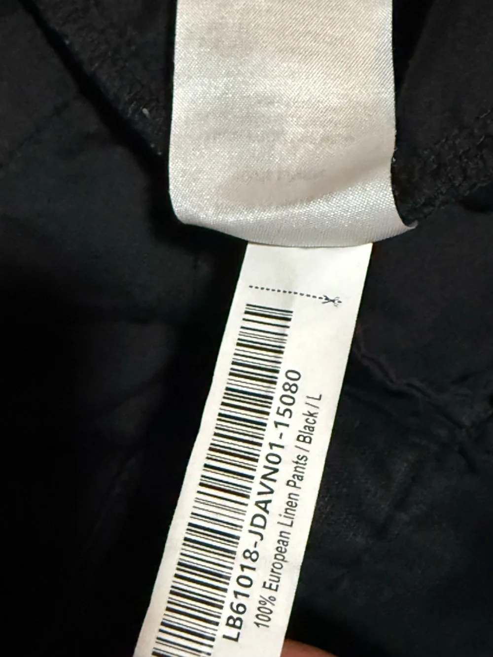 Quince Men's 100% European Linen Pants - L - Black